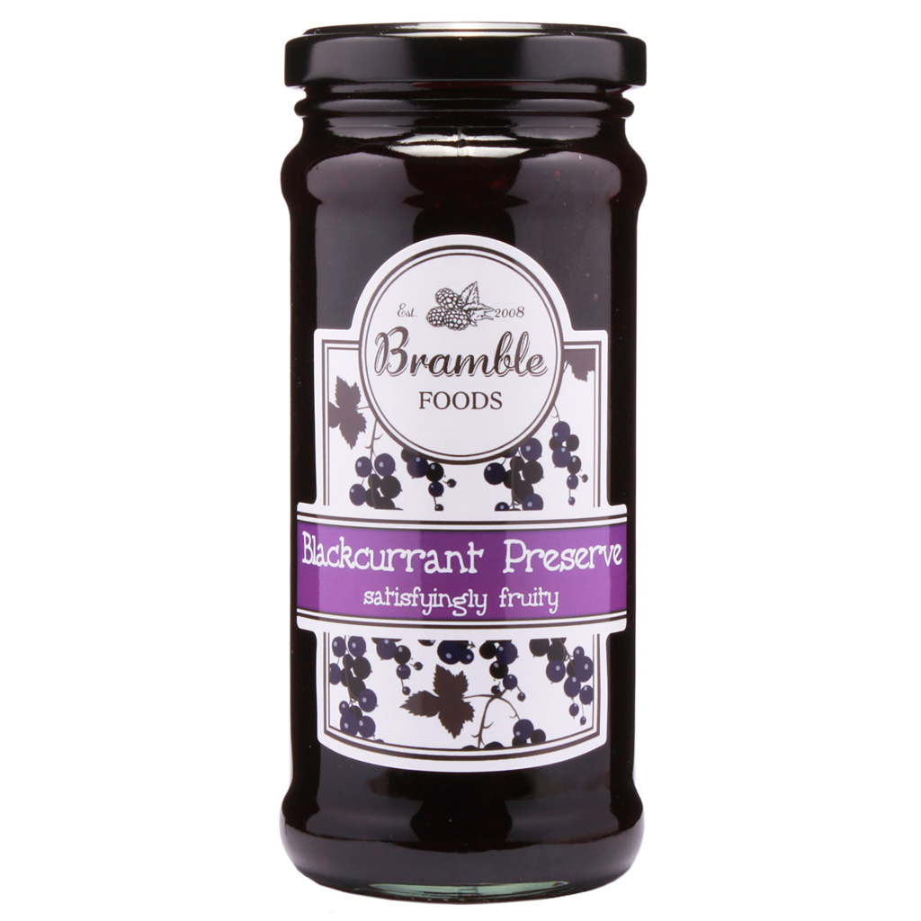Twin Pack of Bramble Strawberry Preserve and Blackcurrant Preserve