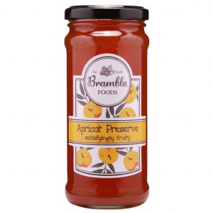 Triple Pack of Bramble Strawberry Preserve, Apricot Preserve and Breakfast Marmalade